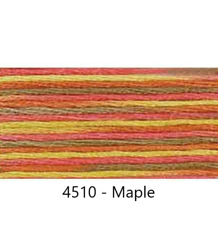 Embroidery Floss: Variegated Colours Group 3 (4500s) - Coloris