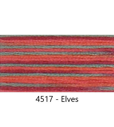 Embroidery Floss: Variegated Colours Group 3 (4500s) - Coloris