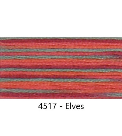 Embroidery Floss: Variegated Colours Group 3 (4500s) - Coloris