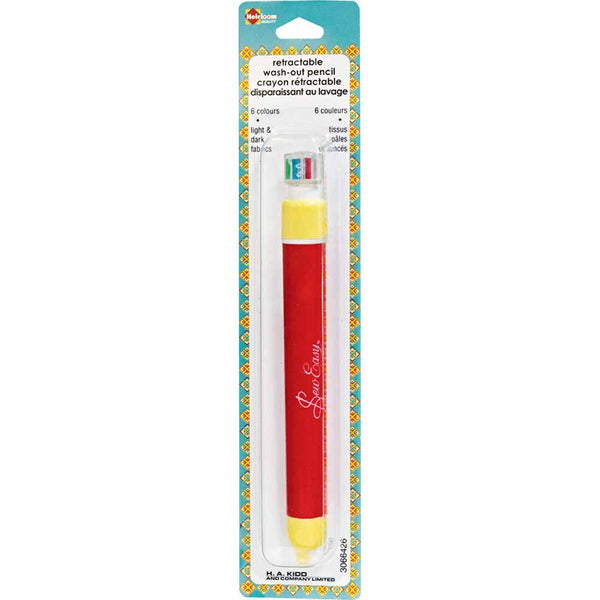 6-Colour Retractable Washout Pencil