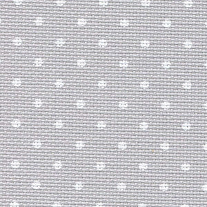 Grey Petit Point (White) - Aida - 20 count