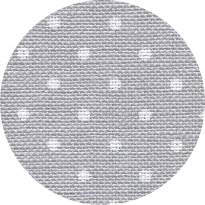 Grey Petit Point (White Dots) - Belfast Linen - 32 count (Discontinued Colour)
