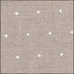 Raw (White Mini Dots) - Edinburgh Linen - 36 count