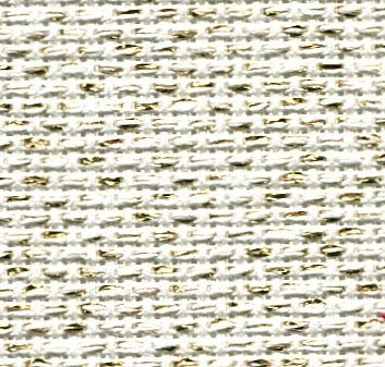 Cream (Metallic Gold) - Aida 110cm - 14 count METRIC