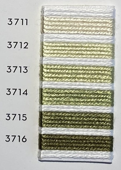 Soie d’Alger® - 5M skein - Yellow Green Colour Range