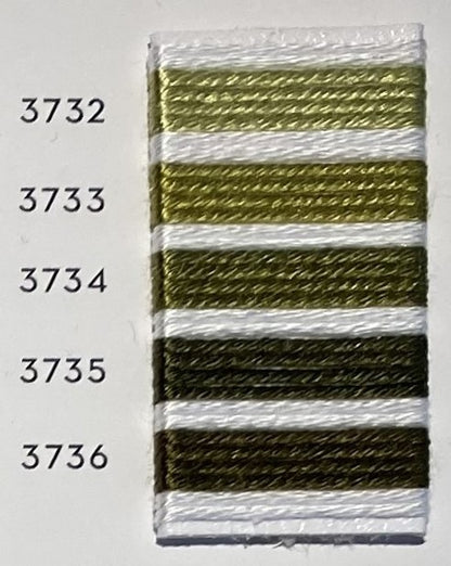 Soie d’Alger® - 5M skein - Yellow Green Colour Range