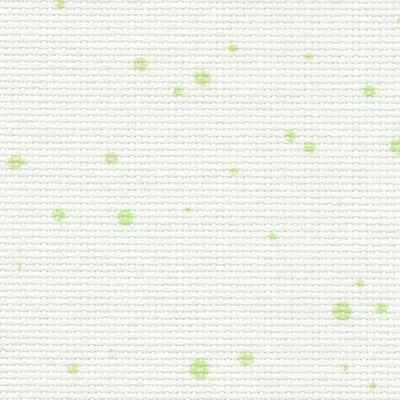 White (Green Splash) - Aida - 18 count