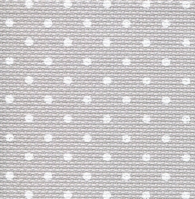 Grey Petit Point (White Dots) - Aida - 18 count