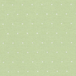 Green (White Mini Dot) - Lugana - 32 count