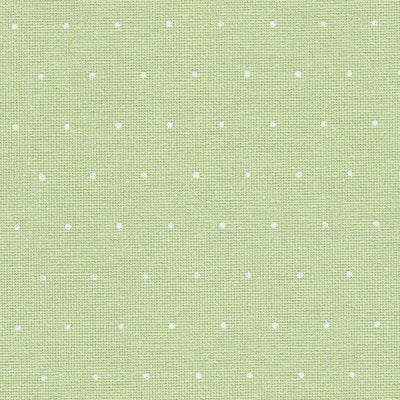 Green (White Mini Dot) - Lugana - 32 count
