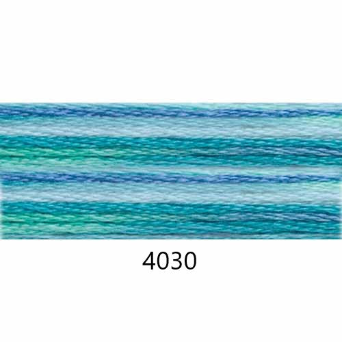 Embroidery Floss: Variegated Colours Group 2 (4000s) - Colour Variations