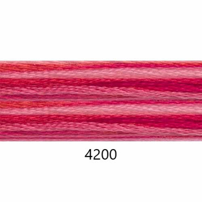 Embroidery Floss: Variegated Colours Group 2 (4000s) - Colour Variations