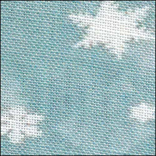Smokey Blue Snowflakes - Linen - 32 count