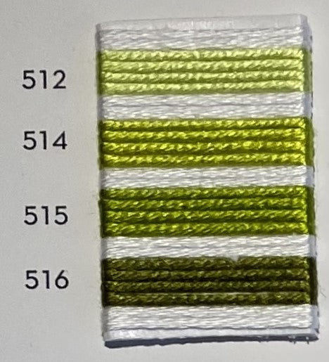 Soie d’Alger® - 5M skein - Yellow Green Colour Range