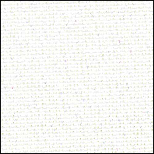 White (Opalescent Sparkle) - Lugana 140cm - 28 count METRIC