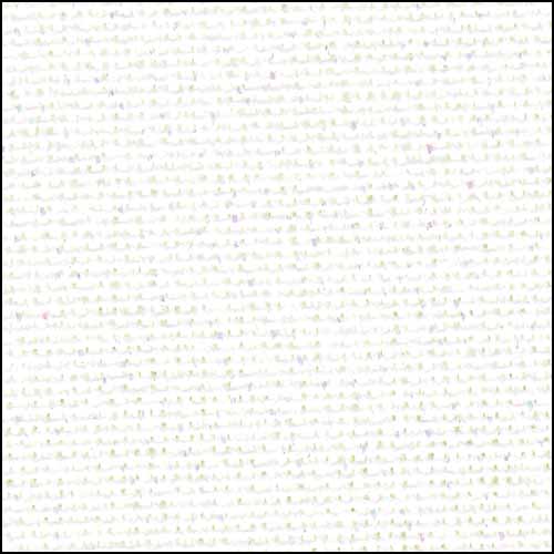 White (Opalescent Sparkle) - Lugana - 28 count