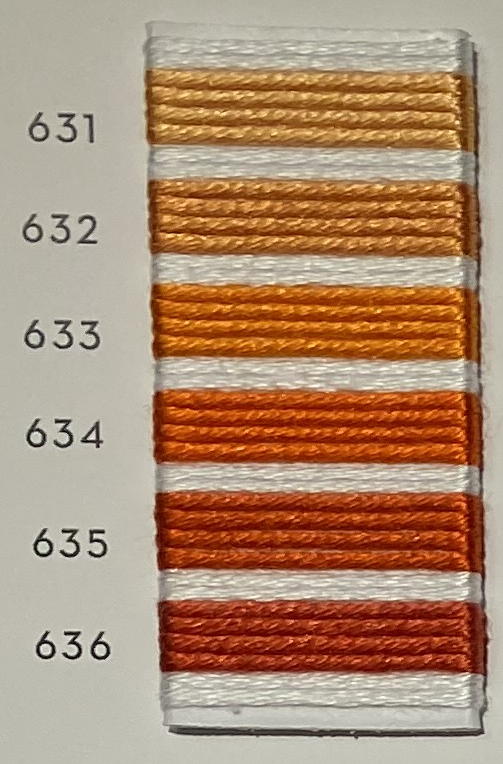 Soie d’Alger® - 5M skein - Orange Colour Range