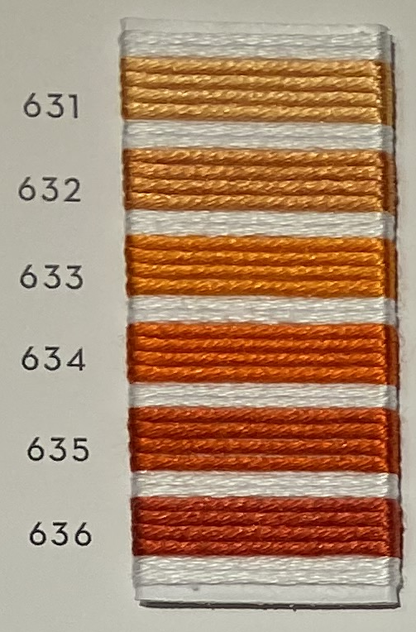 Soie d’Alger® - 5M skein - Orange Colour Range