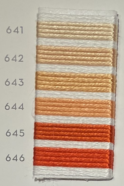 Soie d’Alger® - 5M skein - Red Orange Colour Range