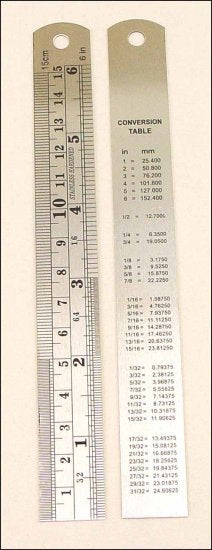 Ruler - 6" Steel