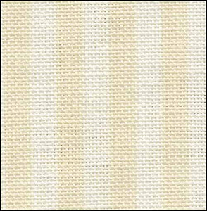 Parisian Neutral Stripe - Linen - 32 count