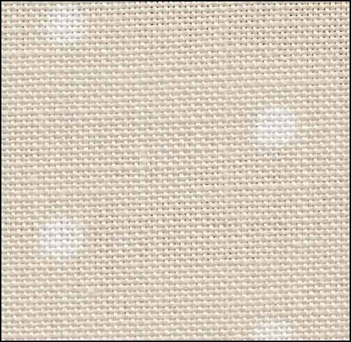 French Polka Dot Neutral - Linen - 32 count