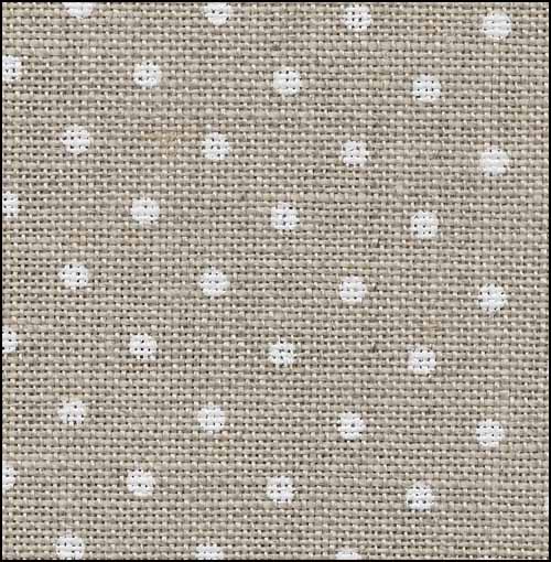 Natural (Raw) | Petit Point White Dots - Belfast Linen 140cm - 32 count METRIC