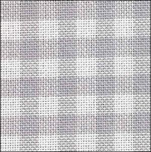 Grey Check - Lugana 65" - 32 count
