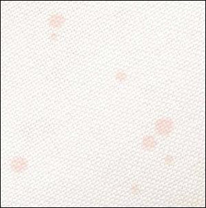 White (Pink Splash) - Lugana - 32 count