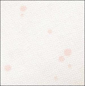 White (Pink Splash) - Lugana - 32 count