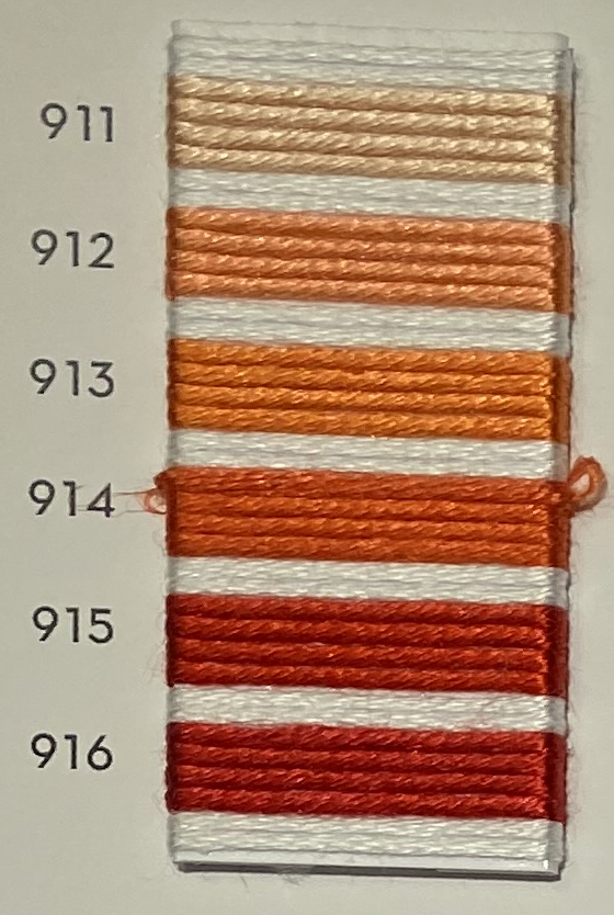 Soie d’Alger® - 5M skein - Red Orange Colour Range