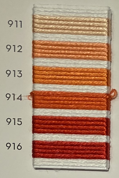 Soie d’Alger® - 5M skein - Red Orange Colour Range
