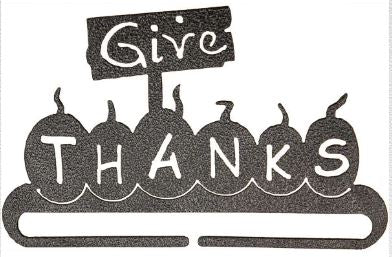 Give Thanks - 6" wide - Charcoal | Copper