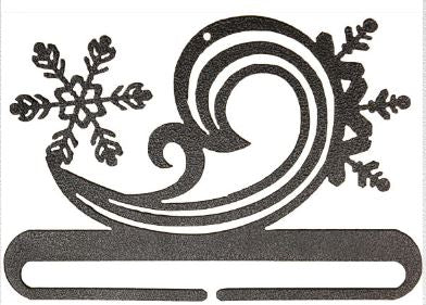 Snowy Swirl - 6" wide - Charcoal | Copper