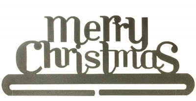 Merry Christmas - 12" wide - Charcoal