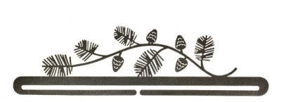 Pine Needles - 18" wide - Charcoal | Copper