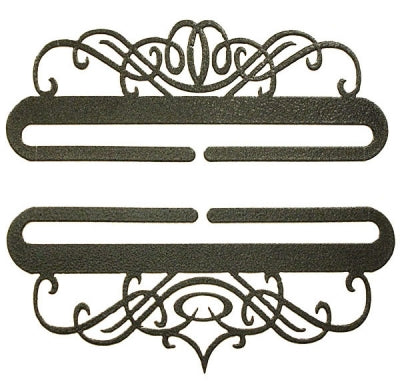 Windy Scroll (pair) - Charcoal