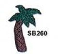 Button - Palm Tree
