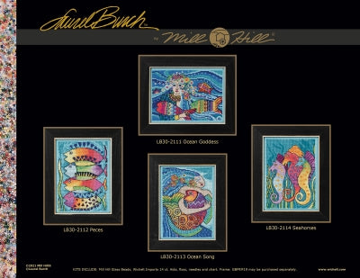 2021 Laurel Burch by Mill Hill - Sea Life Collection