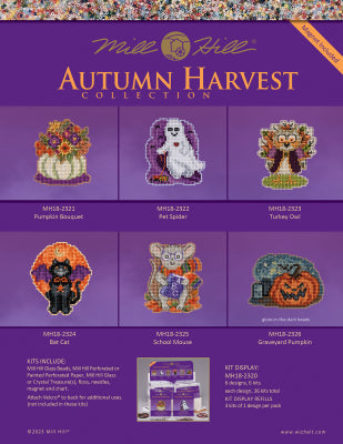 2023 Autumn Harvest Ornament Kits by Mill Hill