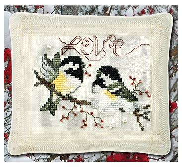 Birds In The Snow Series (2018): Love Chickadees