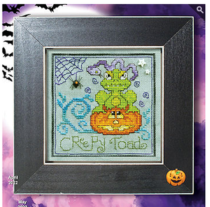 Screechy Halloween Banner: Creepy Toad
