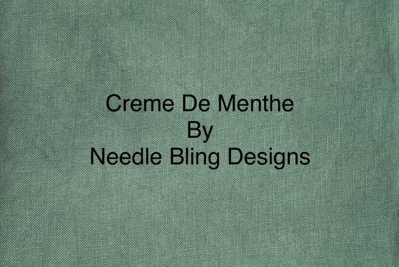 Creme De Menthe - Hand Dyed Belfast Linen - 32 count (Discontinued)