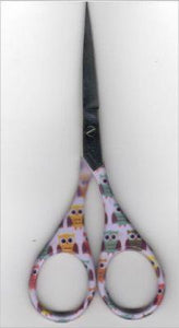 Colourful Handle Scissors - Owl