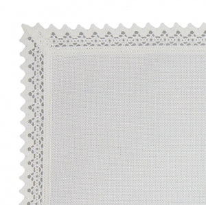 White - Table Square/Breadcloth Evenweave - 28 Count