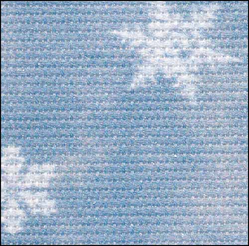 Blue Classic Snowflakes - Aida - 14 count