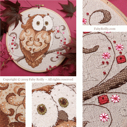 Sparkly Owl Hoop