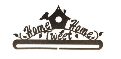 Home Tweet Home - 6" wide - Charcoal