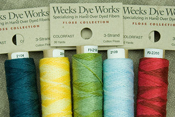 Floss (Weeks Dye Works Spools) - 3 strands