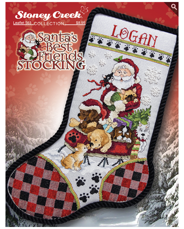 Santa's Best Friends Stocking - Leaflet 563